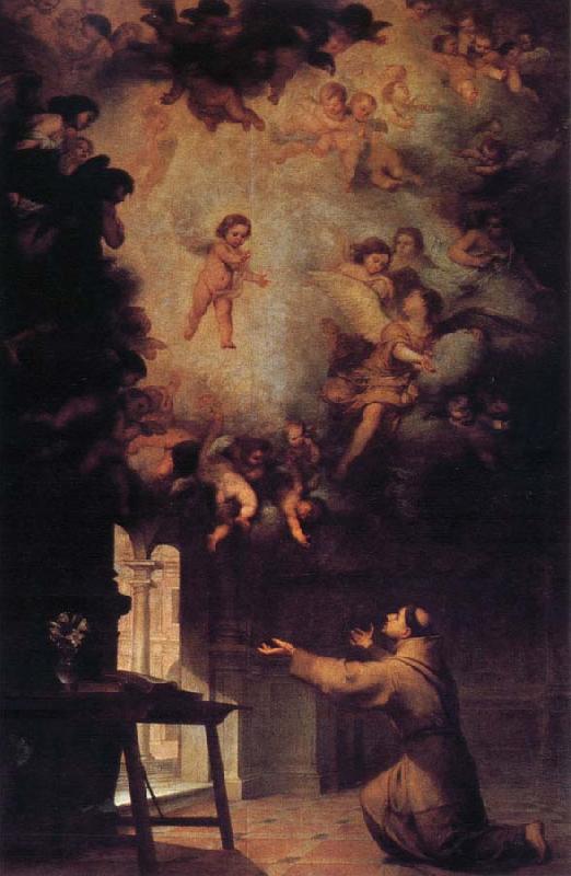 Bartolome Esteban Murillo Vision of St.Anthony of Padua oil painting image